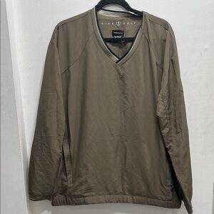 Nike Men's Green Golf Pullover Windbreaker Jacket Size XL